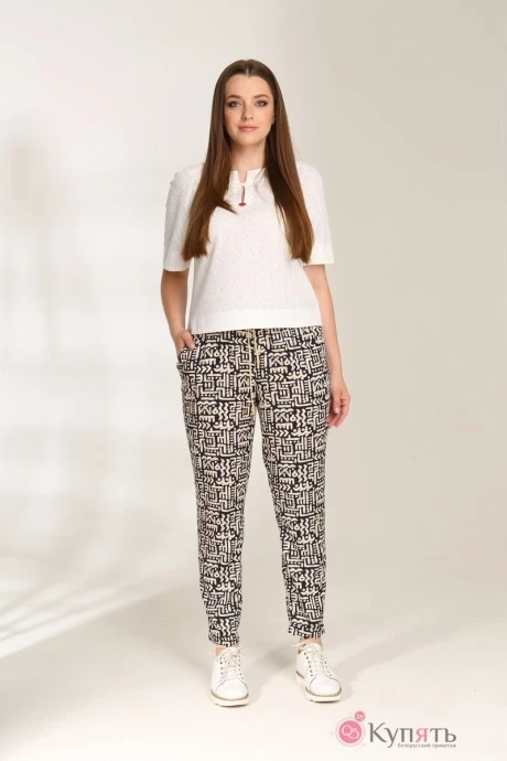 Брюки Магия Моды 1092 черно-бежевый #1