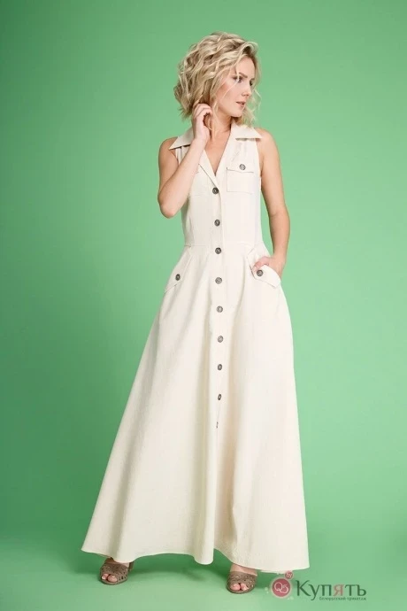 Платье Euromoda 100 молочно-бежевый #1