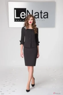 Юбочный костюм LeNata 21757 черный