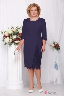 Платье Нинель Шик 261 тёмно-синий