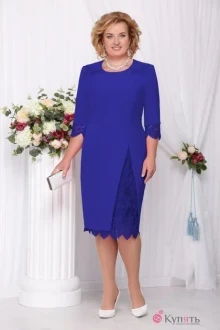 Платье Нинель Шик 261 василек/нов