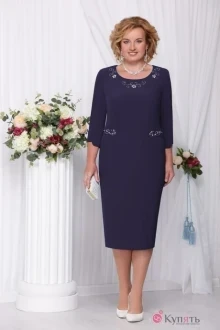 Платье Нинель Шик 5550 тёмно-синий