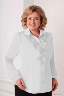 Блузка, туника, рубашка Асолия 4005 белый