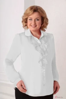 Блузка, туника, рубашка Асолия 4005 белый