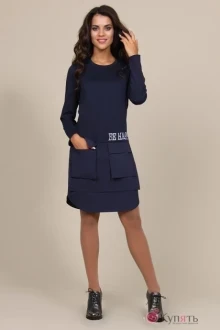 Платье ALANI COLLECTION 578 тёмно-синий