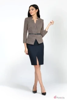 Жакет (пиджак) Bazalini 2844 кофейные тона