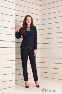 Брючный костюм Ksenia Style 1428 темно-синий