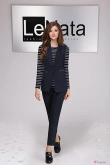 Брючный костюм LeNata 32700 синий