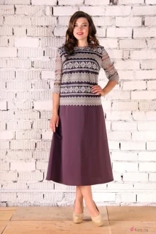 Юбочный костюм Runella 1284 шоколад