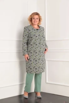 Кардиган ALGRANDA (Novella Sharm) 2665-4 цветы зелень