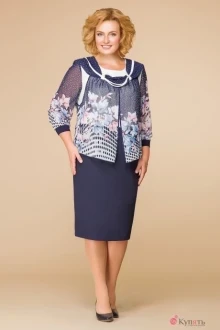 Платье Romanovich Style 1-956 розово-голубые цветы