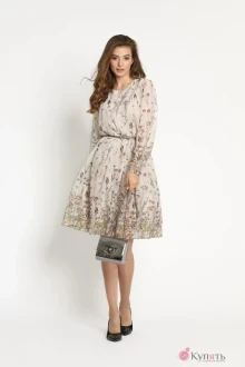 Платье ArtRibbon М2812P1001 бежевый