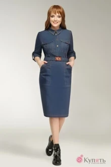 Платье DilanaVIP 1113 джинс