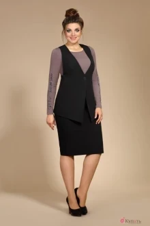 Юбочный костюм Мублиз 157 черный