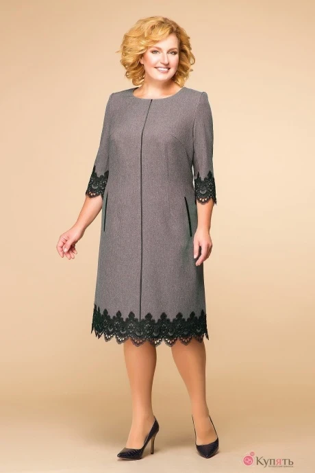 Платье Romanovich Style 1-1284 коричневый #1