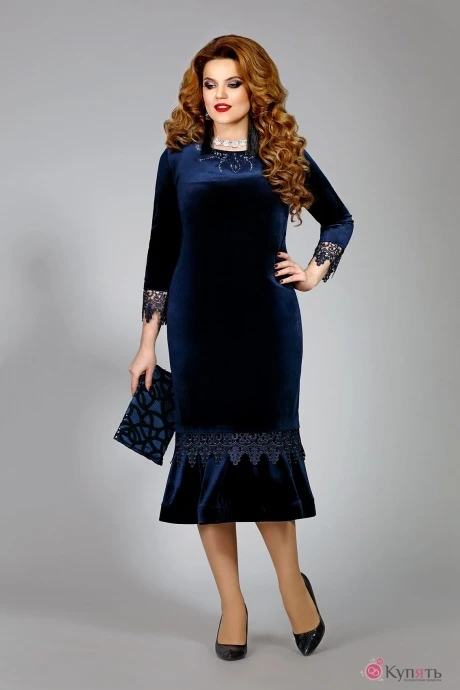 Платье Mira Fashion 4324 т. синий #1