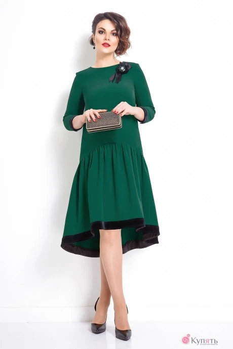 Платье JeRusi 17112 темно-зеленый #1