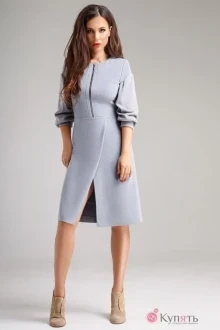 Платье Teffi Style 1277 серый