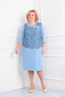 Платье Орхидея Люкс 810 голубой