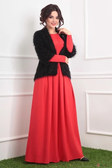 Платье Мода-Юрс 2378 черный/красный #1