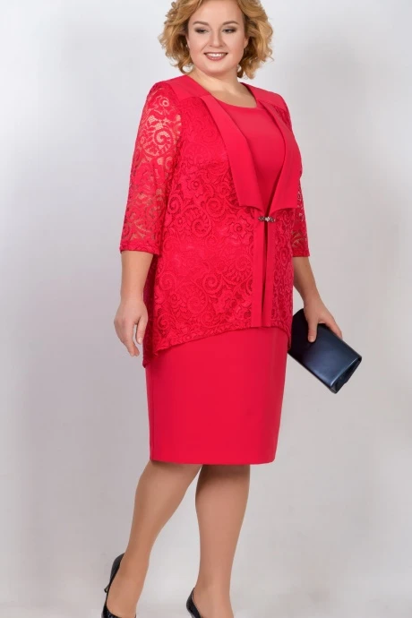 Платье TricoTex Style 100 -17 красный #1