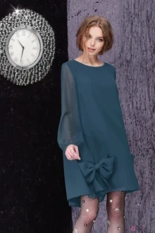 Платье LeNata 11836 зелёный