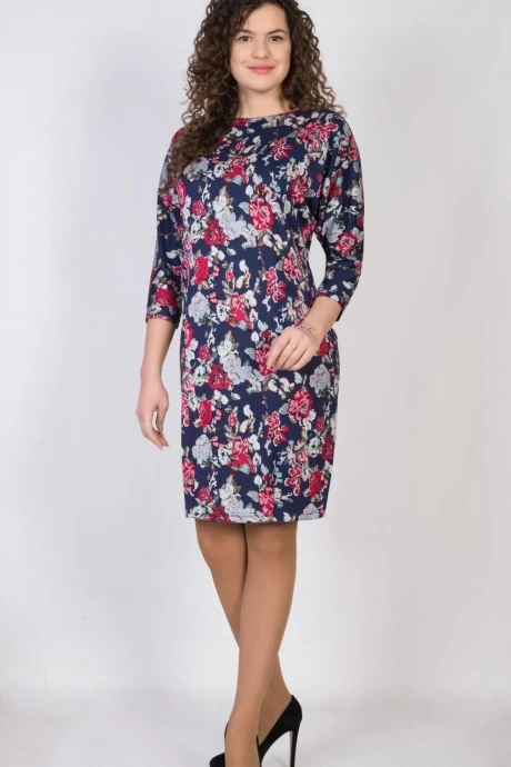 Платье TricoTex Style 1357 цветочная поляна #1