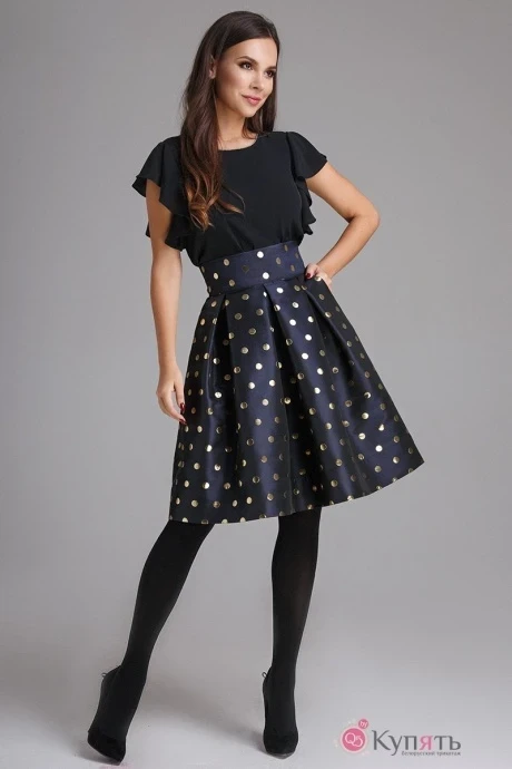 Юбка Teffi Style 1286/1 горох золото #1