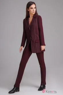 Брючный костюм Teffi Style 1284 вишня