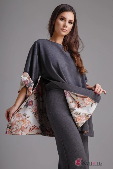 Блузка, туника, рубашка Teffi Style 1285 графит #1