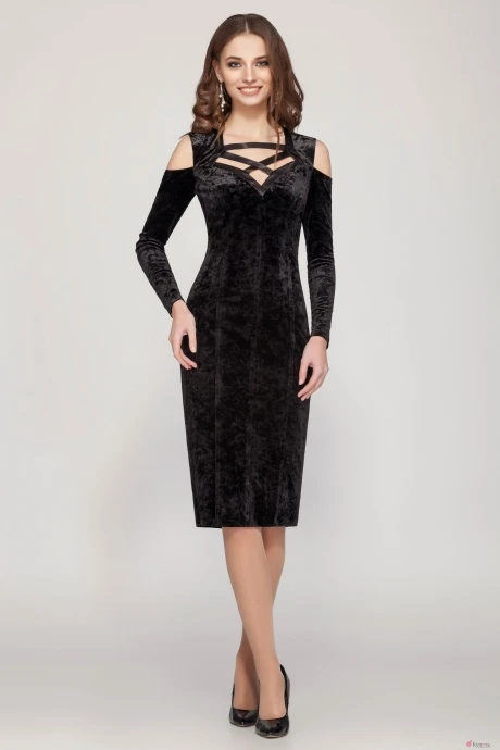 Платье ЛаКона 1091 черный #1