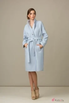 Пальто Rosheli 340 м.р. сиренево-голубой