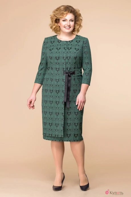 Платье Romanovich Style 1-1560 зеленый #1