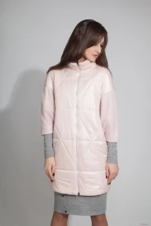 Пальто ElPaiz 286 розовый/серый