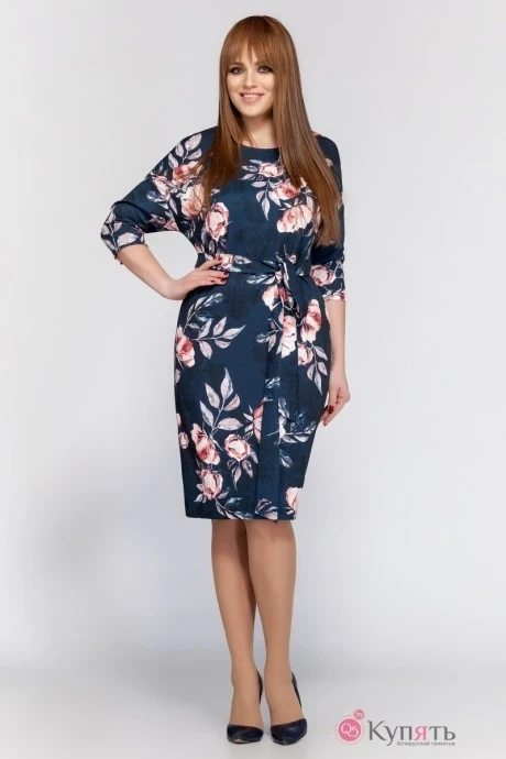 Платье DilanaVIP 1158 цветы #1