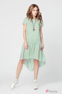 Платье Anastasia 073 зеленый горох