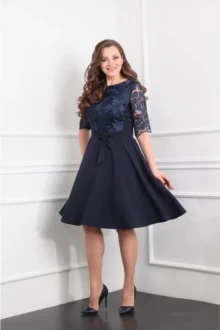Платье *Распродажа TVIN 5209 тёмно-синий