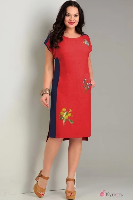 Платье Jurimex 1735 красно-синий #1