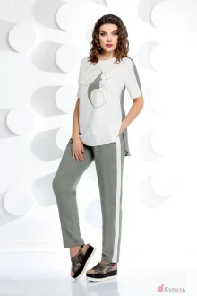 Брючный костюм Мублиз 209 хаки