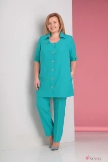 Брючный костюм ALGRANDA (Novella Sharm) 2938 бирюза