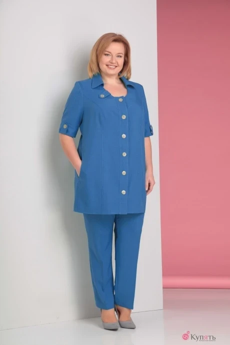 Брючный костюм ALGRANDA (Novella Sharm) 2938 синий #1