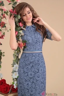 Платье SandyNa 13385 синий