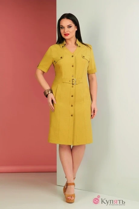 Платье Ksenia Style 1518 горчичный #1