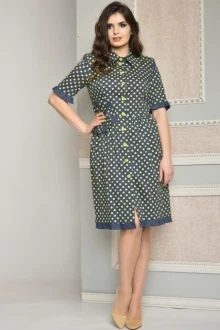 Платье Moda-Versal 1717 желтый горох