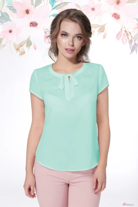 Блузка, туника, рубашка LeNata 11856 мята #1