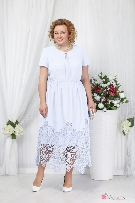 Платье Нинель Шик 5631 белый #1