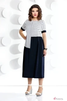 Платье Мублиз 232 синий+белый