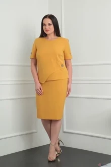 Юбочный костюм Milana 932 горчица