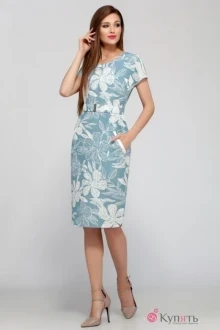 Платье DilanaVIP 1181 цветы