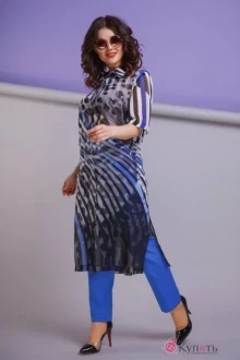 Брючный костюм Anastasia 200 василёк